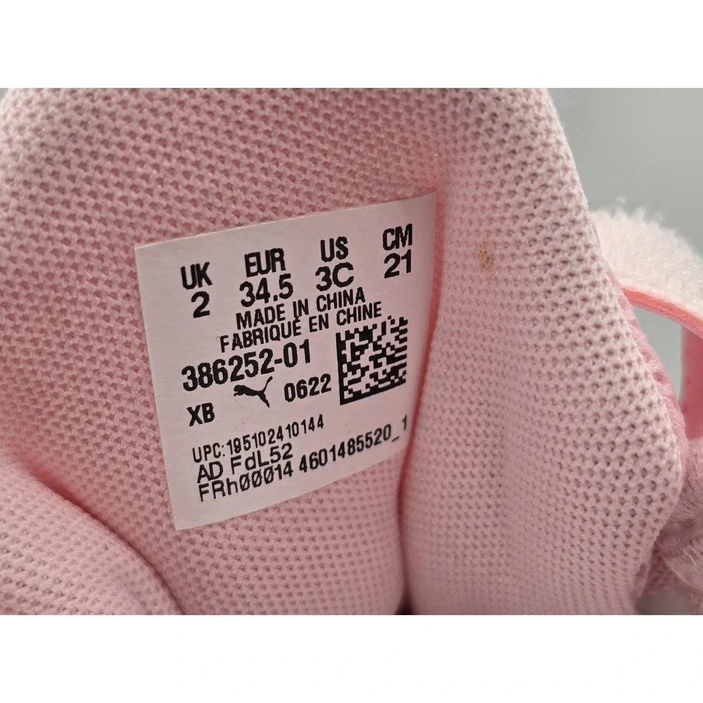 NEW Puma Children's‎ Twitch Runner Sneakers - Color Pink/White - Size 3 Child